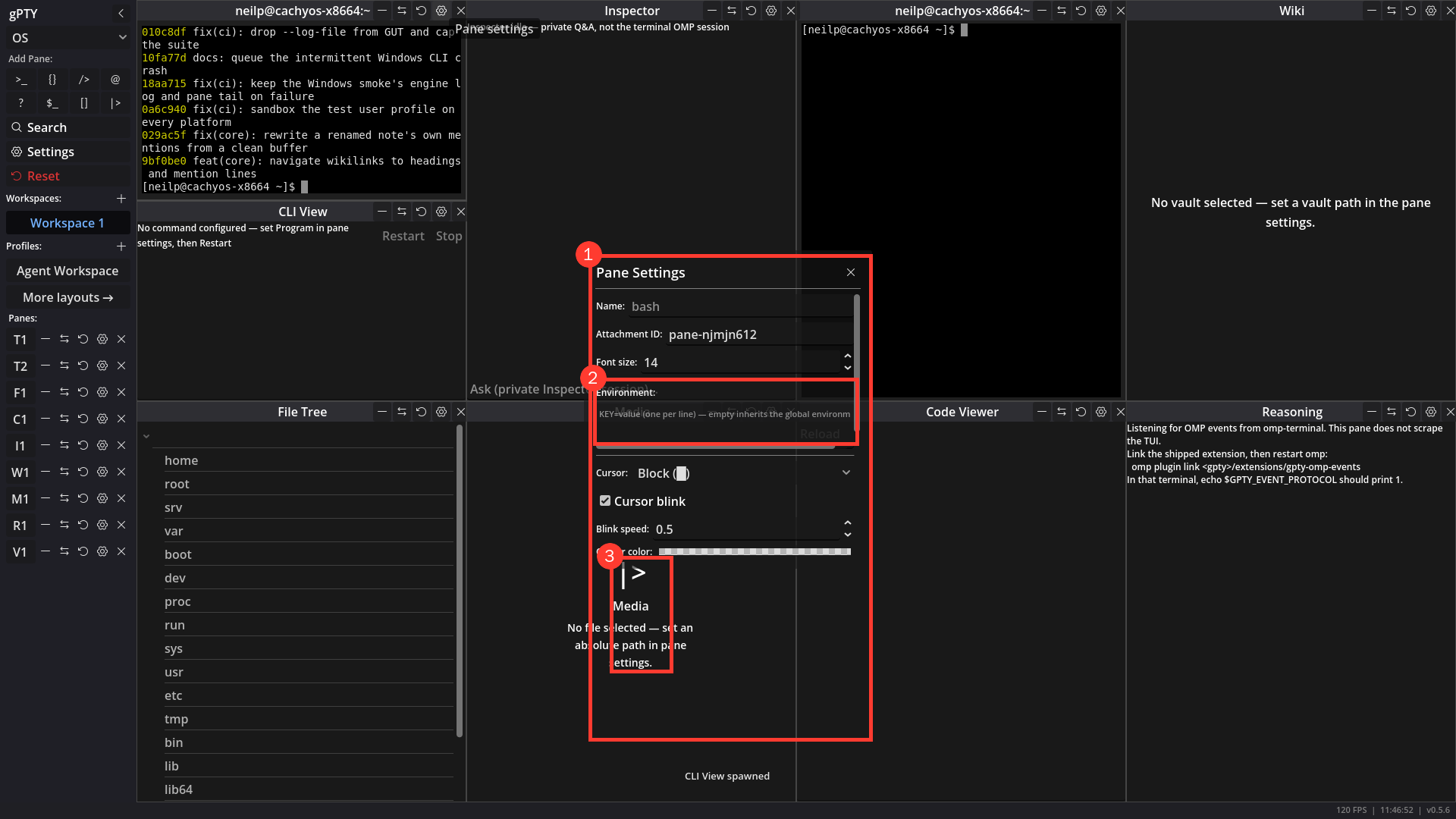Pane Settings on v0.5.6