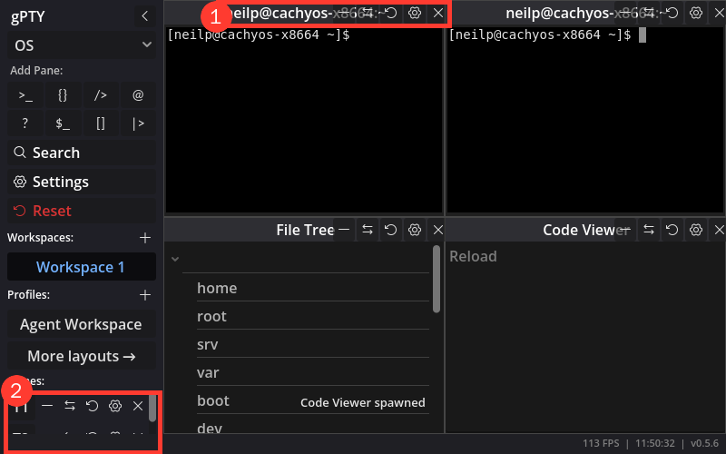 An 800 by 500 window on v0.5.6